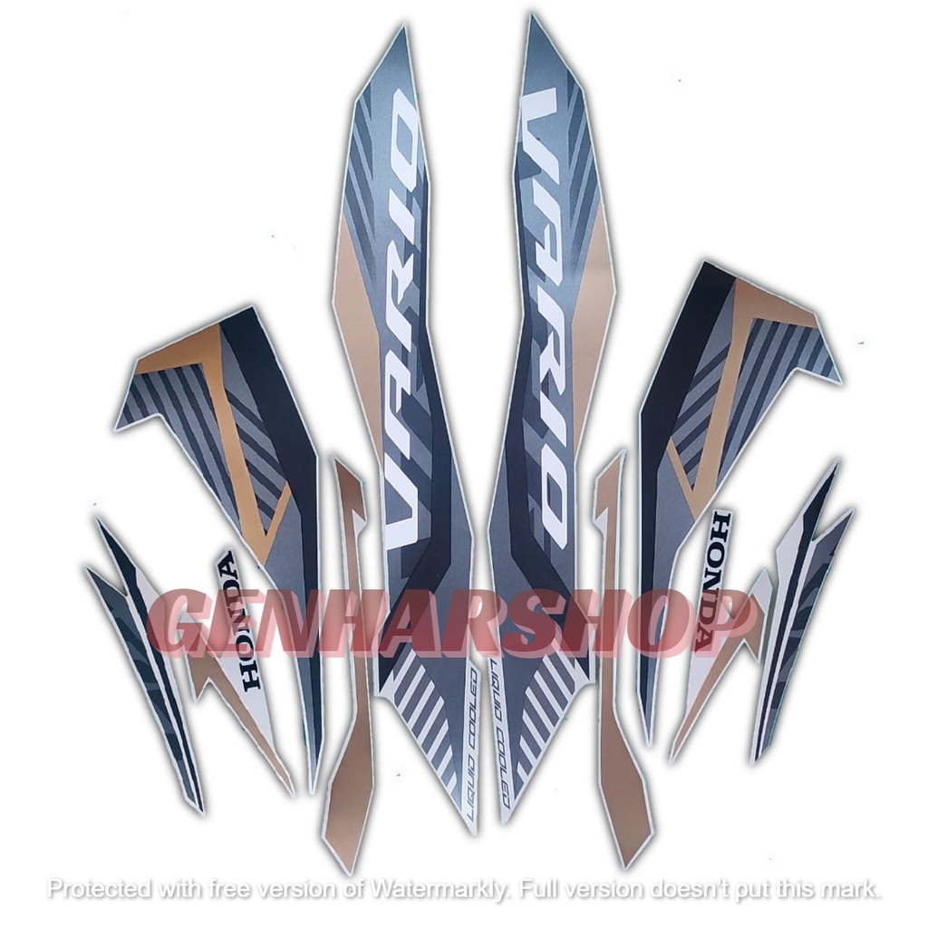 Stiker Striping Lis Motor Vario 125 2022 Cbs Iss Putih