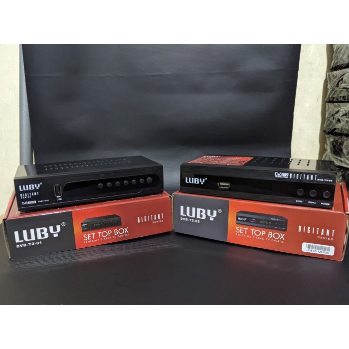 Set Top Box Luby Receiver TV STB Digital DVB T2-02 Support WIFI Dongle