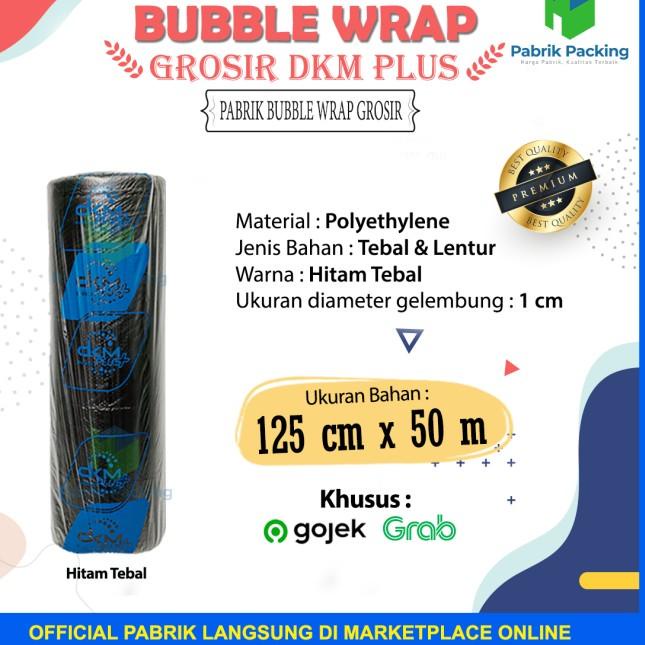 

PLASTIK BUBBLE WRAP HITAM TEBAL 125 CM x 50 M DELKOMAS