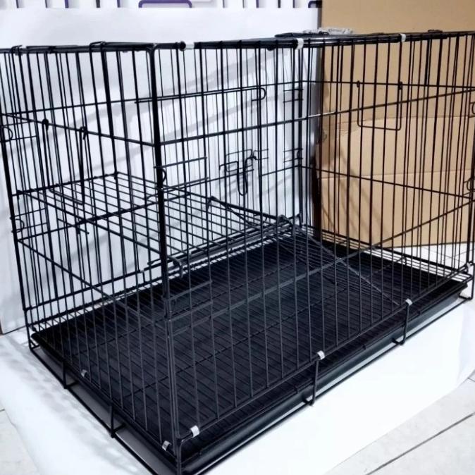 kandang kucing 2 tingkat ukuran 75x45x55