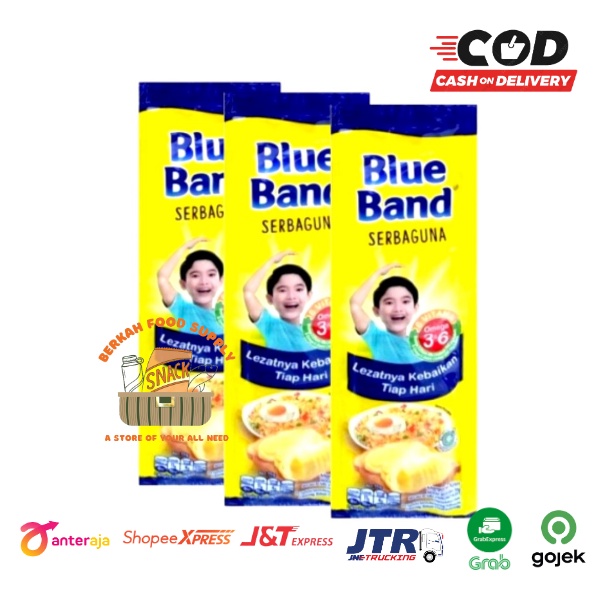 

[ BERKAH ] BLUE BAND Margarin Serbaguna / blueband Mentega Serbaguna 20 gr Sachet Premium / Margarine Krim Omega 3 Omega 6 BLUEBAND