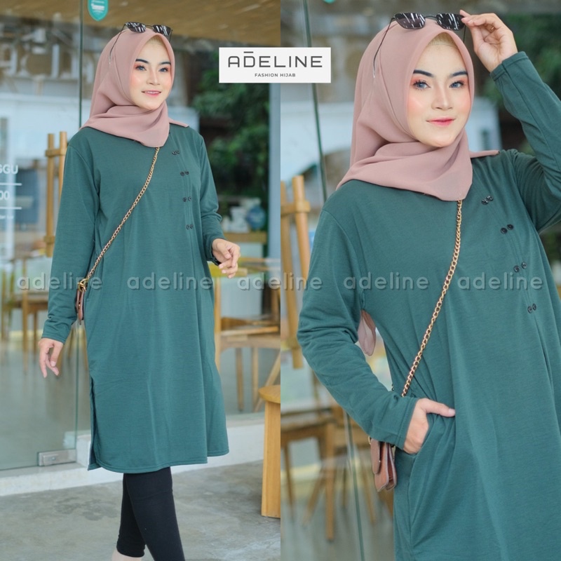 KASELA Tunik LD110 - Tunik JUMBO BIGSIZE OVERSIZE Babyterry Spandex / R.3 - 181-5225