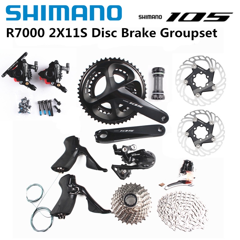 full groupset shimano 105 disc brake R7020