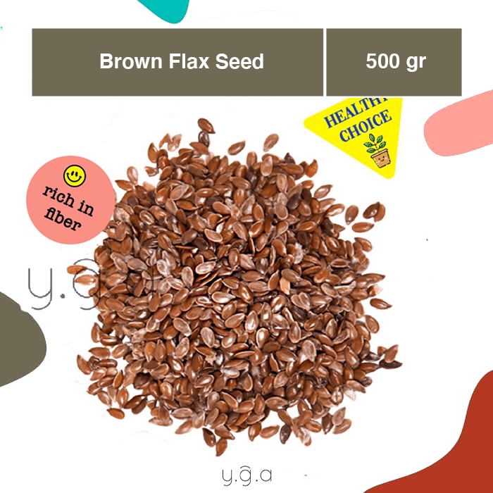 

Brown Flax Seed Seeds Import 500gr / Biji Rami