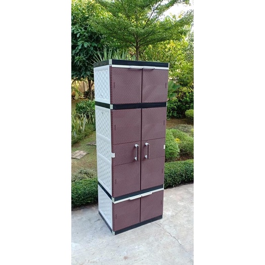 

LEMARI PLASTIK / LEMARI PAKAIAN ROTAN / LEMARI FULL GANTUNG JUMBO stock ready