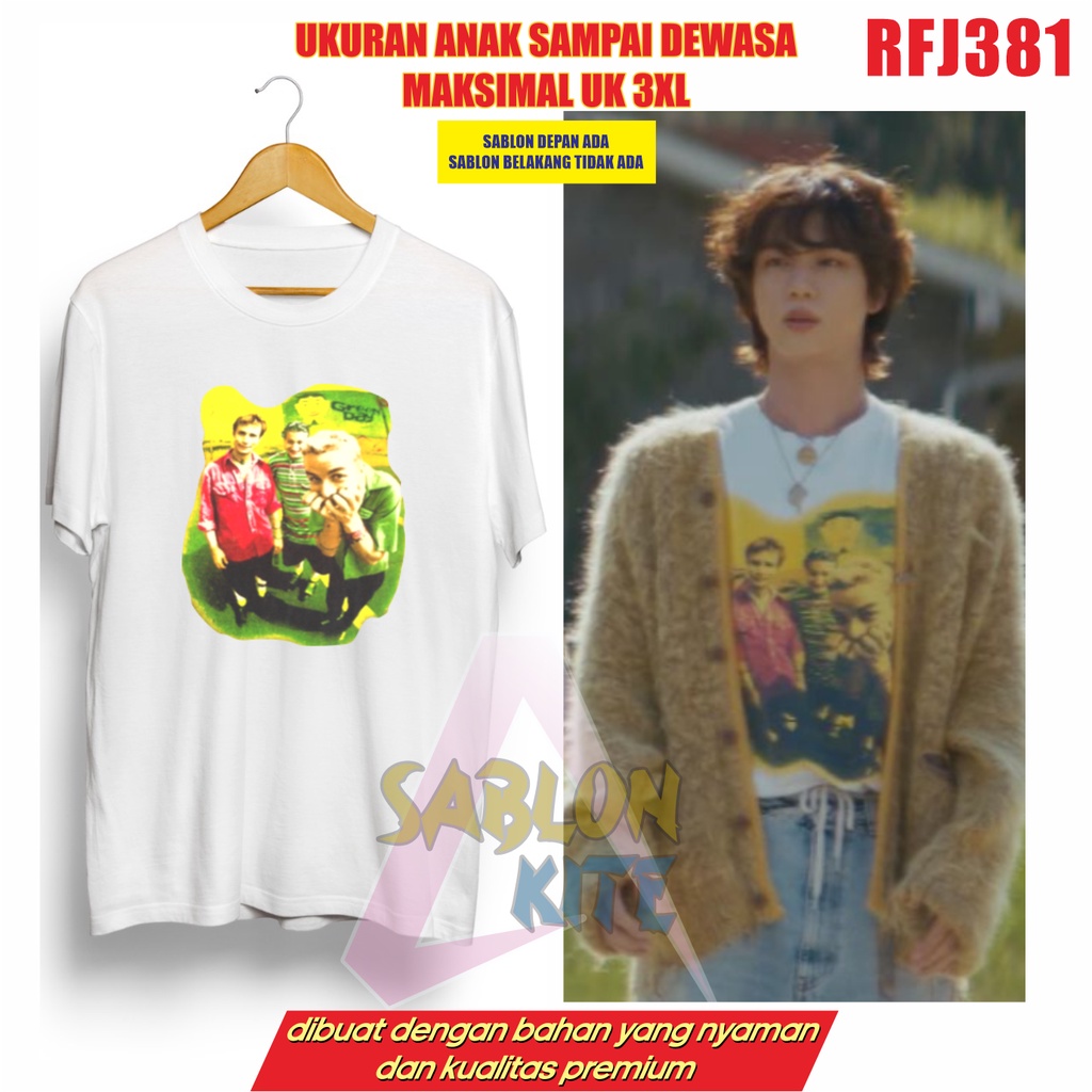 MURAH!!! KAOS SEOKJIN GREEN RFJ381 UP TO 3XL