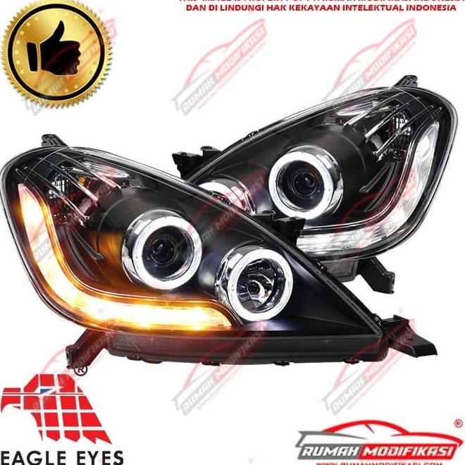 Head Lamp - Toyota Innova 2004 - 2010 - Angel Eyes - Led - Sequential