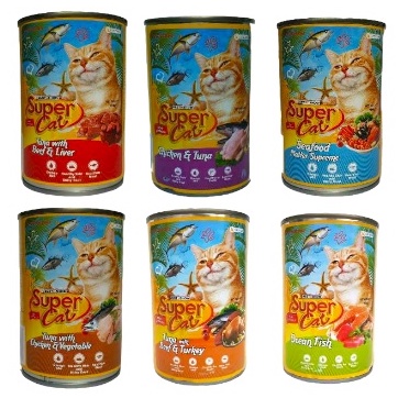 Super Cat Kaleng Kemasan 400g wet food cat