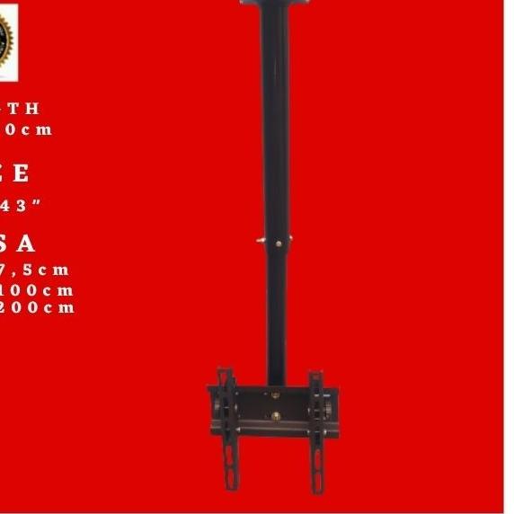 bracket tv gantung / braket tv gantung / bracket tv gantung plafon 43"