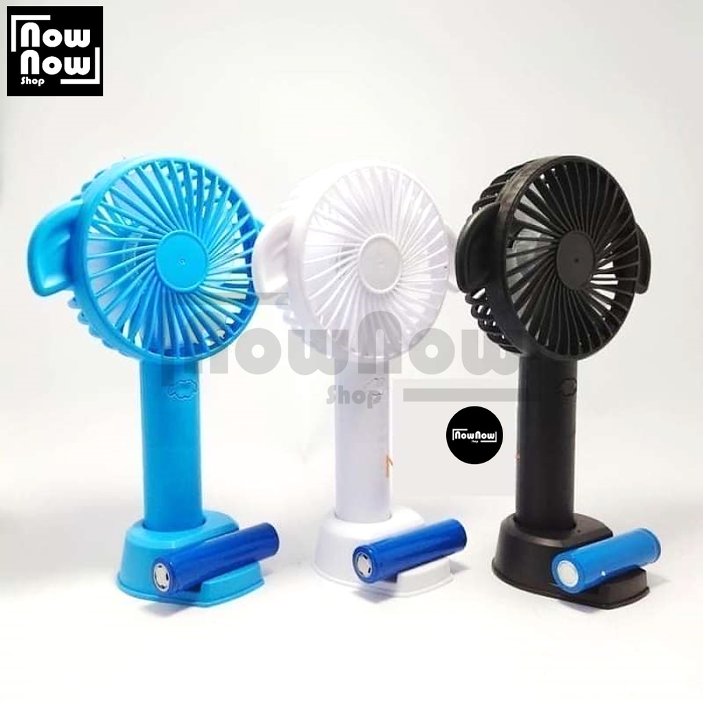 Kipas Angin Portabel Mini Motif Kuping 8801 Kipas Tangan Karakter Genggam Handy Portable Multifunctional Fan Stand Cartoon Fan Free Baterai Rechargeable Isi Ulang 18650 3400 mAh