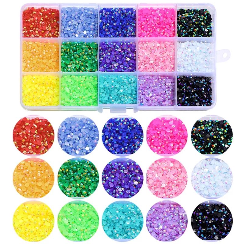 Rhinestone Jelly AB 3mm isi -+1000pcs