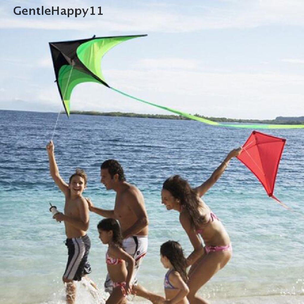 Gentlehappy 120 cm Besar Layangan Line Stunt Anak Layangan Mainan Layangan Terbang Ekor Panjang Layangan Outdoor id