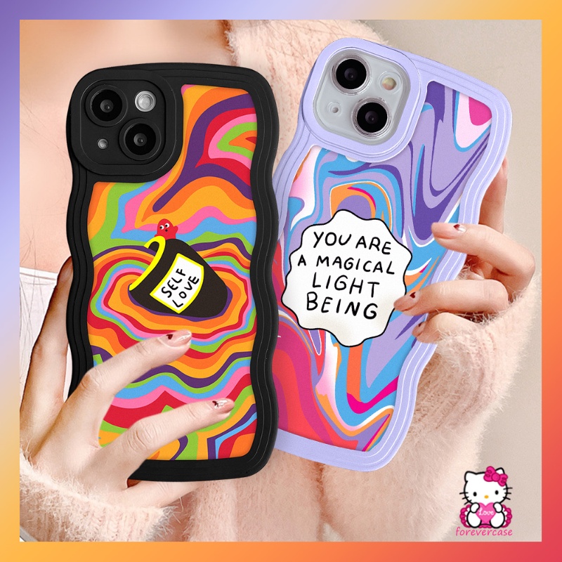 Soft Case Desain Cat Air Hati Warna-Warni Untuk OPPO A16 A12 A7 A5s A52 A96 A16s A54 A15s A72 A5 A76 A95 A57 A15 A77s A74 A1k A12E A35 A6 A3 A5 A16 A35 A6 A3 A5