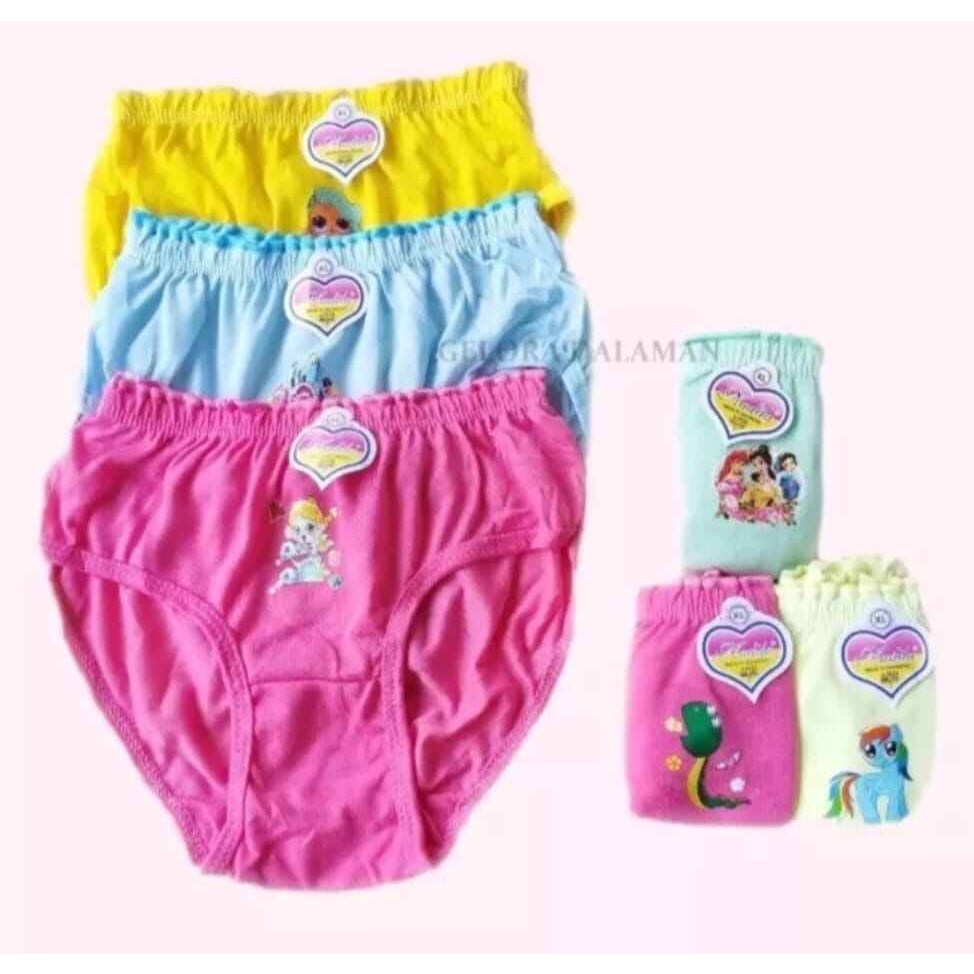 promo termurah..12 CD ANAK KARAKTER CELANA DALAM ANAK PEREMPUAN