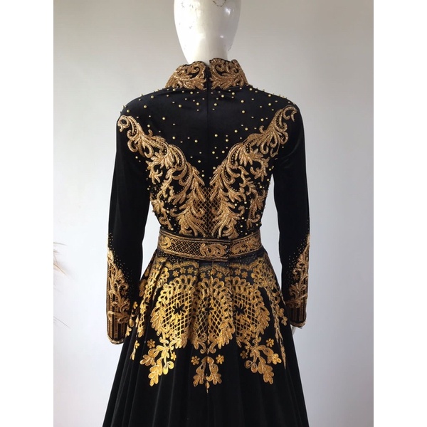 Kebaya pengantin bludru/kebaya manten/kebaya Sanghai