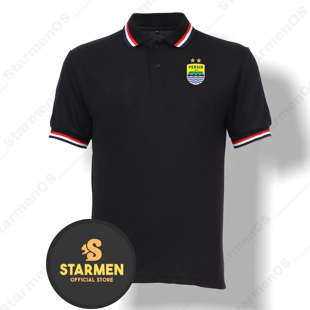 Kaos Polo Shirt Pria Kerah Logo PERSIB