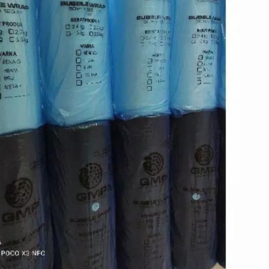 

BUBBLE WRAP GMP 2.7KG UKURAN 50M X 125CM (Persis 3KG) - Putih