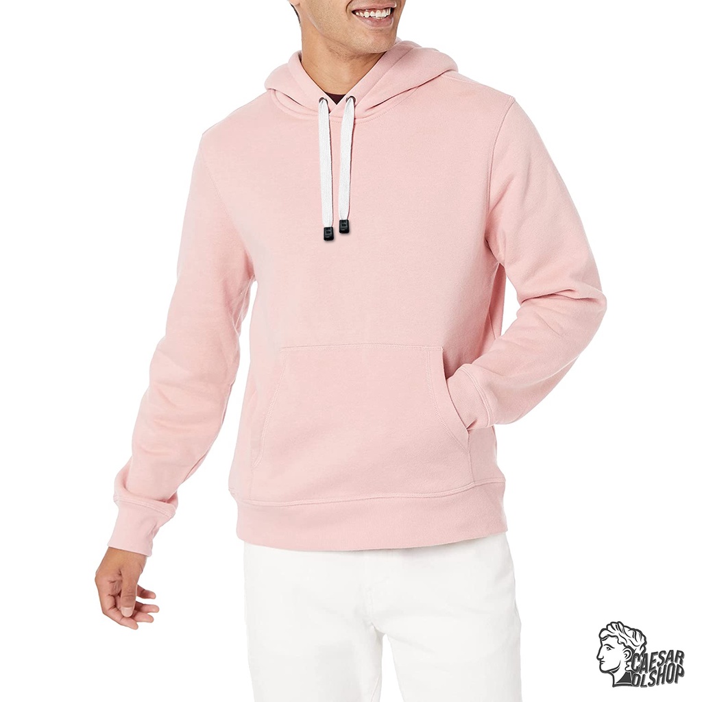 Caesar Olshop - Basic Plain Hoodie Unisex - Lemonade Pink