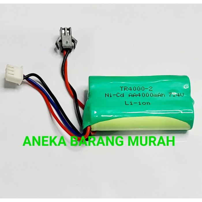 Baterai Li-ion 7.4v 2S AA 4000mah NI-CD SM 2 WPL B16 B36 D12 C34 C24