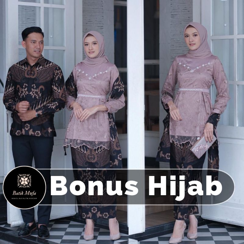 KEBAYA COUPLE ARUNIKA BROWN/BLUE/MINT KEBAYA WISUDA TERBARU KEBAYA TUNANGAN KEBAYA LAMARAN KEBAYA COUPLE KONDANGAN