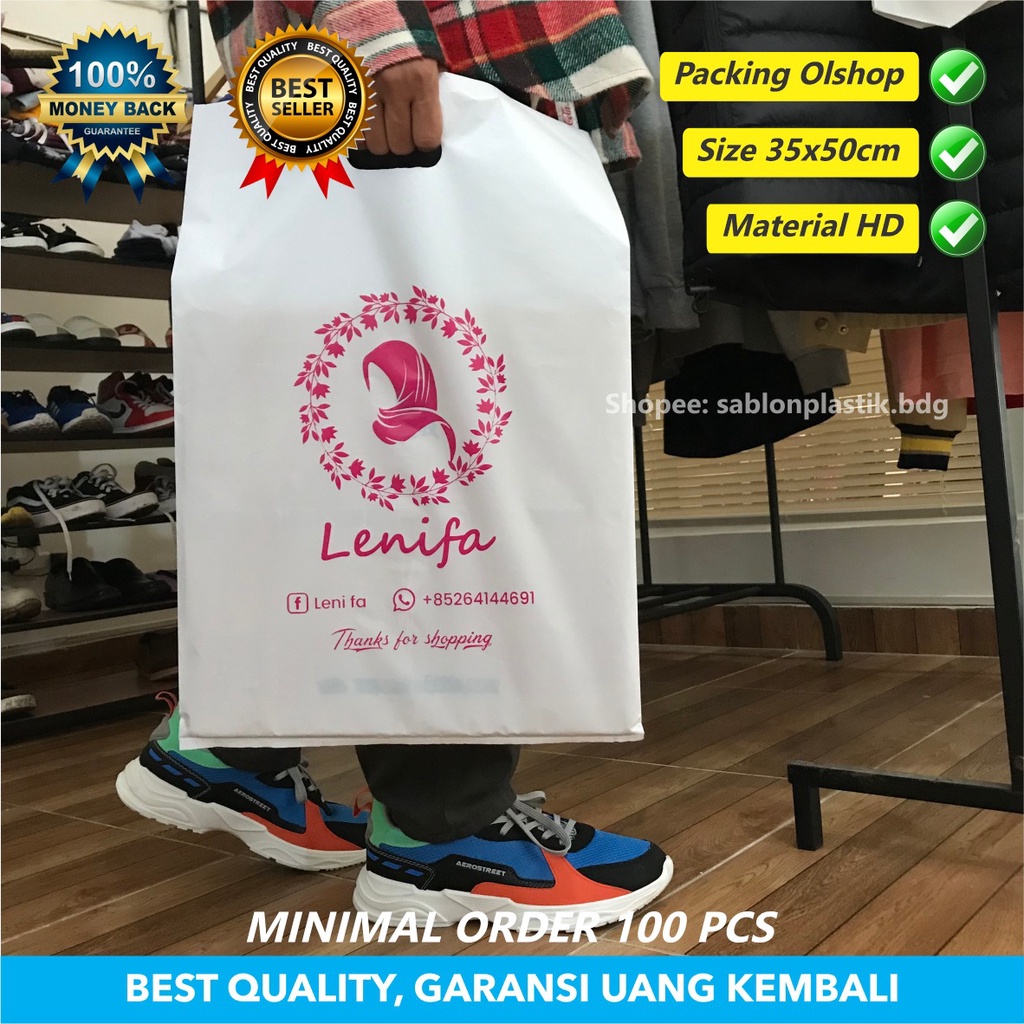 

Plastik Sablon Packing Olshop Murah Plong Hd Uk 35x50 Free Design