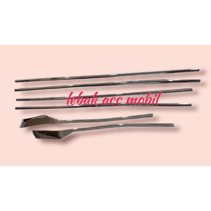 list kaca samping / window linear mobil Toyota avanza veloz 2022 Chrome
