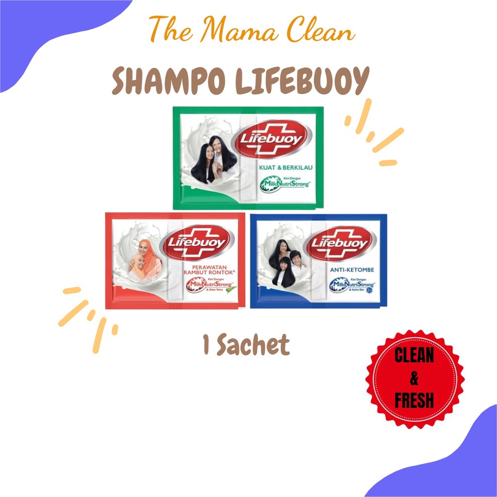 Shampoo LIFEBOY/LIFEBUOY Anti ketombe Kuat &amp; Berkilau 9ML