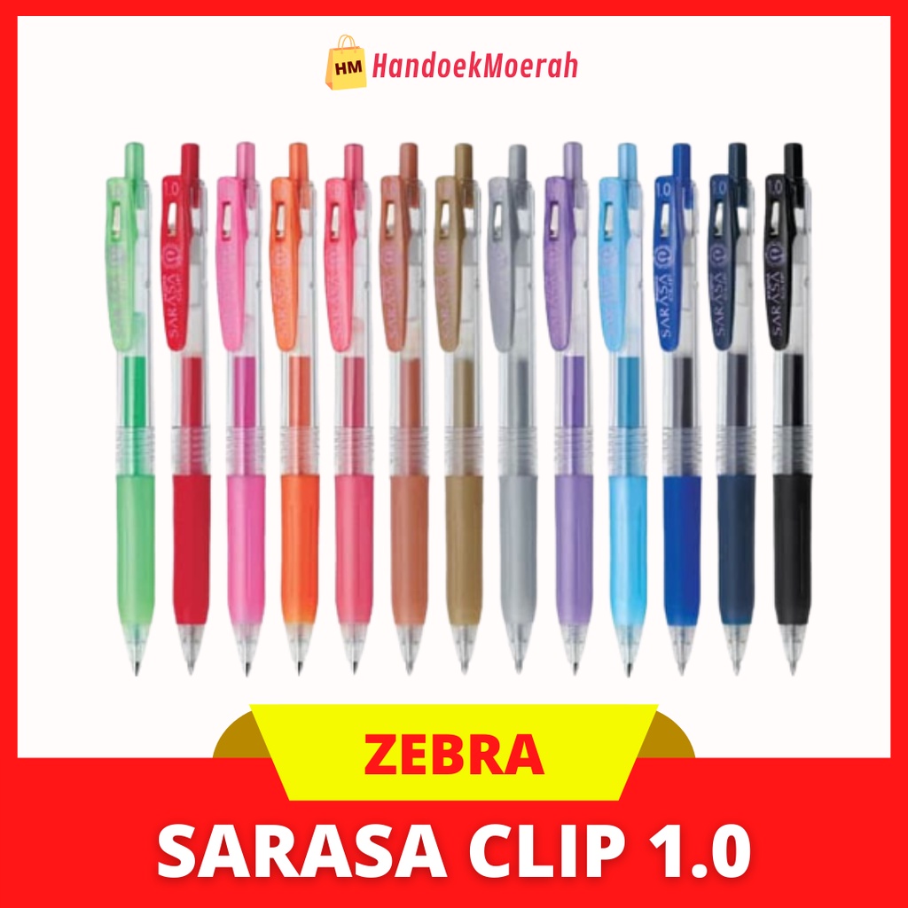 Pulpen Zebra Sarasa Clip 1.0 : Gel Ink / Jell Pen