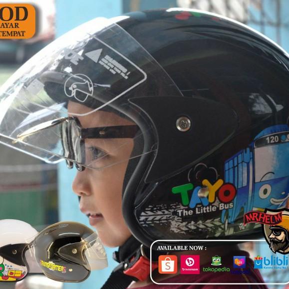 HELM ANAK SNI KARAKTER - Biru, ANAK LAKI LAKI