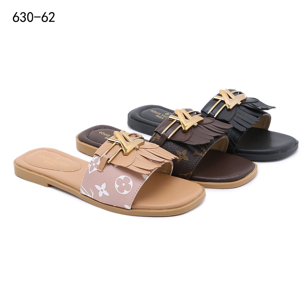 sandal Indiana Flat Mules in Monogram 630-62