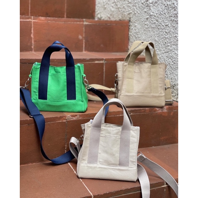 Canvas mini sling bag