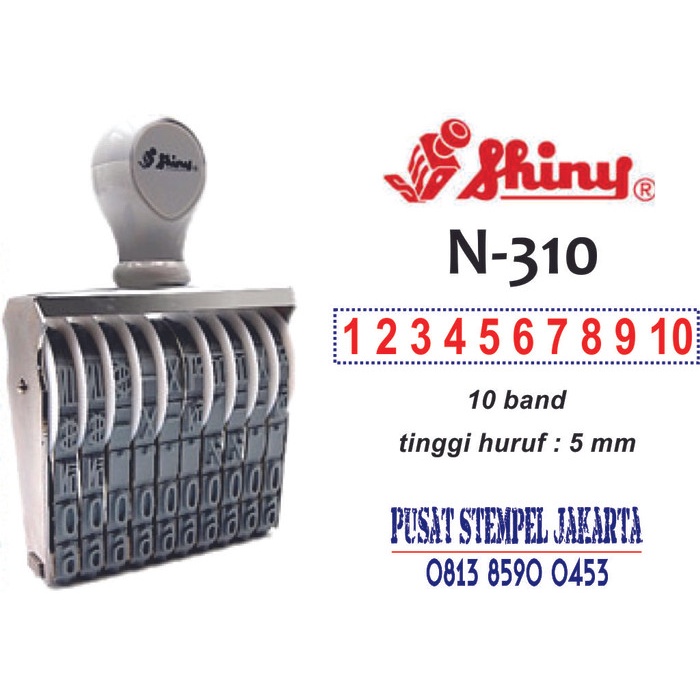 

.. Stempel Shiny N310 (Number/Nomorator)