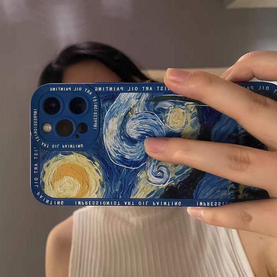 Case TPU Motif Langit Berbintang Untuk iPhone 14 14pro 14Plus 14prm 13pro 13pro 13prm 11 7Plus 8Plus Xr XS 12pro Max