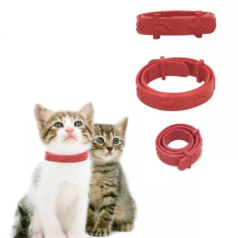 Kalung Kucing Anti Kutu Anti Nyamuk Merah | Anti Tick Flea Collar