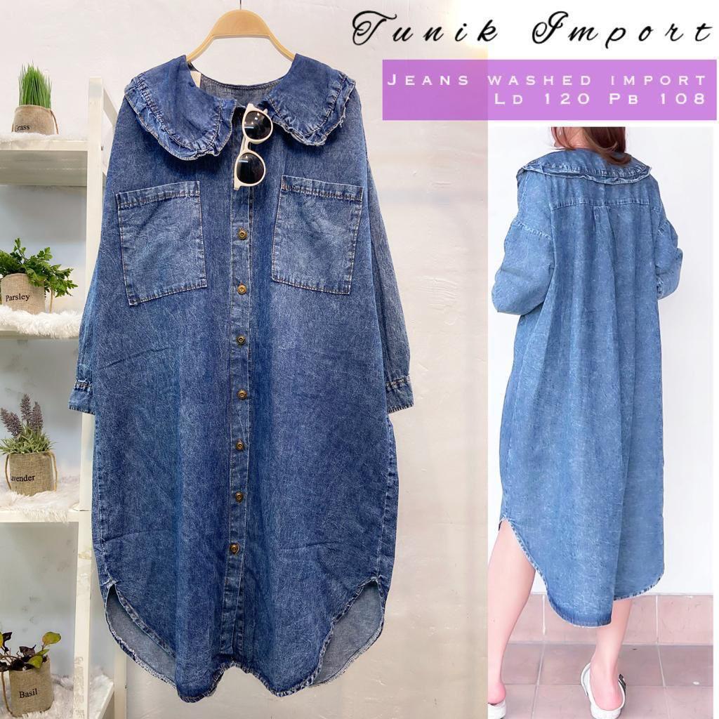 Tunik Jeans Import