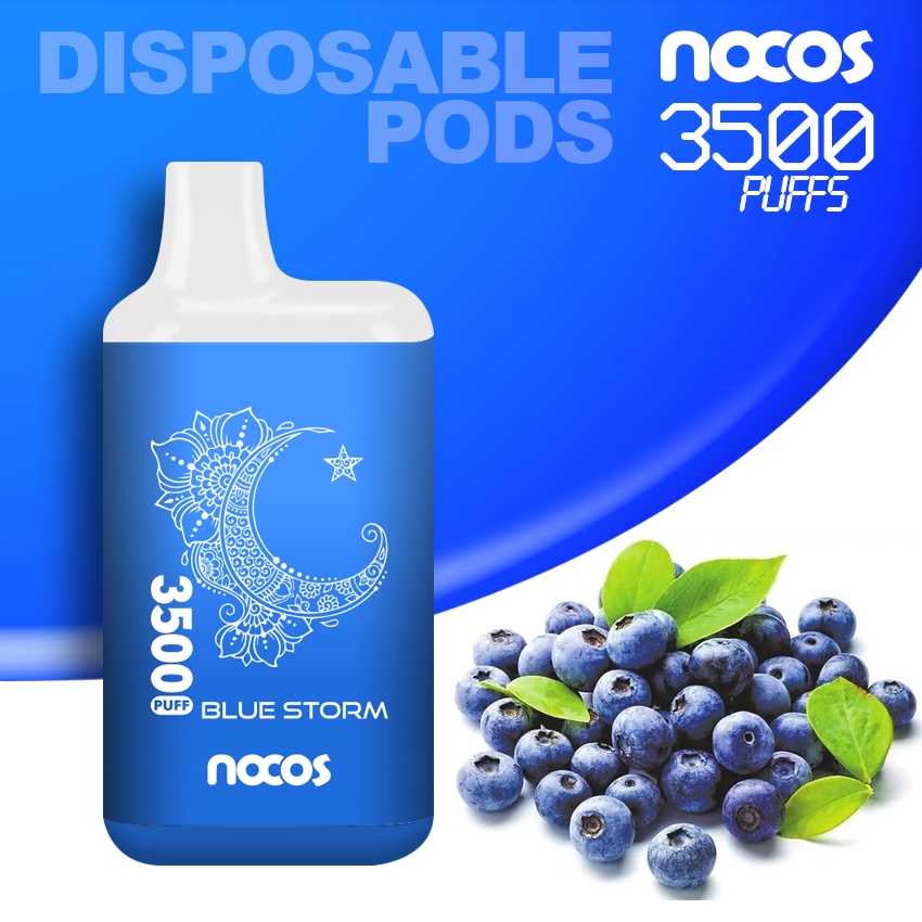 NOCOS 3500Puffs Disposable Pods Vapee sekali pakai 650mAh Charge Pod