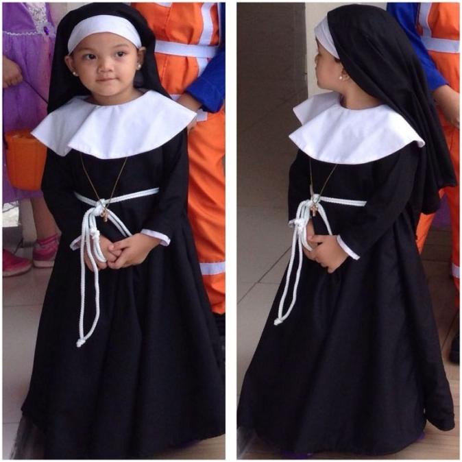 Jual KOSTUM COSPLAY NATAL KARAKTER BIARAWATI NUN ANAK DFG65746D
