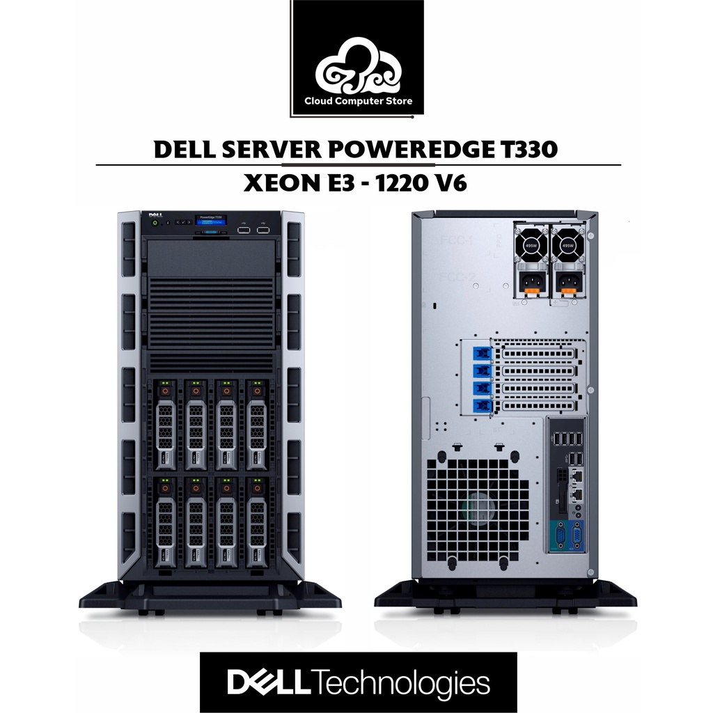 Server Dell Poweredge T330 XEON E3-1220 V6
