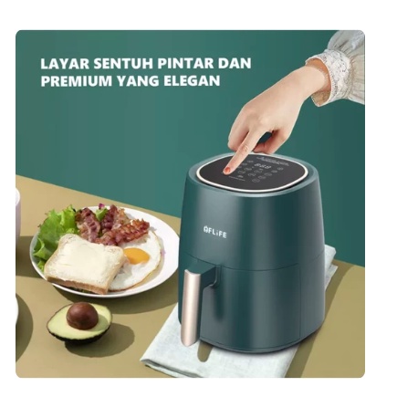 [ FLIFE ] Digital Air Fryer Flife AF45-700LB ukuran 4,5L - Super Low Watt! FREE GIFT!!