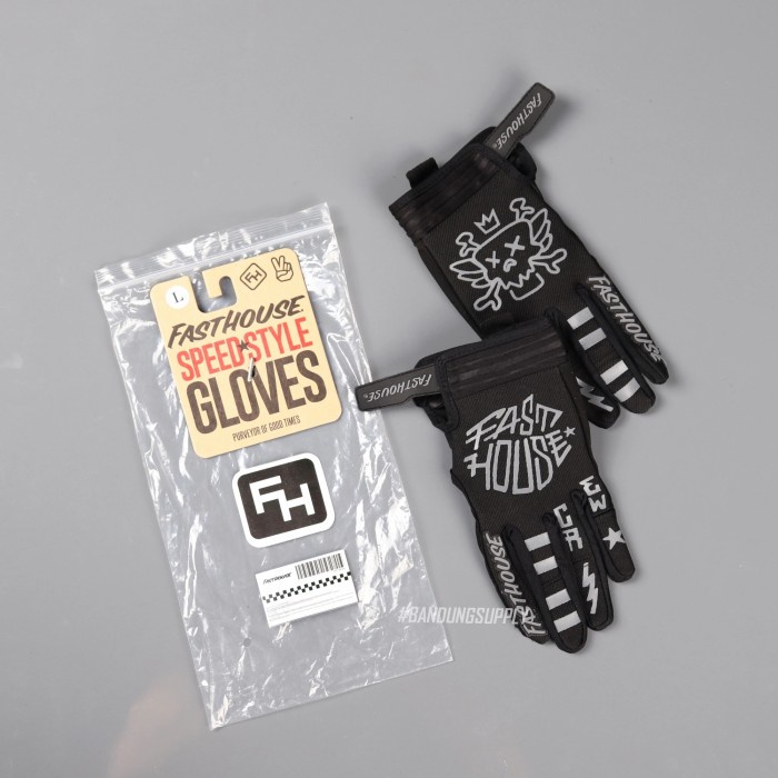 Sarung Tangan Motor Gloves Stomp Fasthouse Black