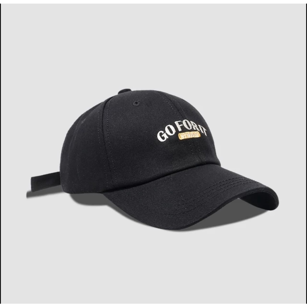 Baru Topi Baseball Bordir GOFORIT Pria Wanita Distro Caps Unisex Stelan Kekinian.