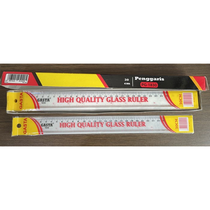 

penggaris 30 cm bening satuan SENJ