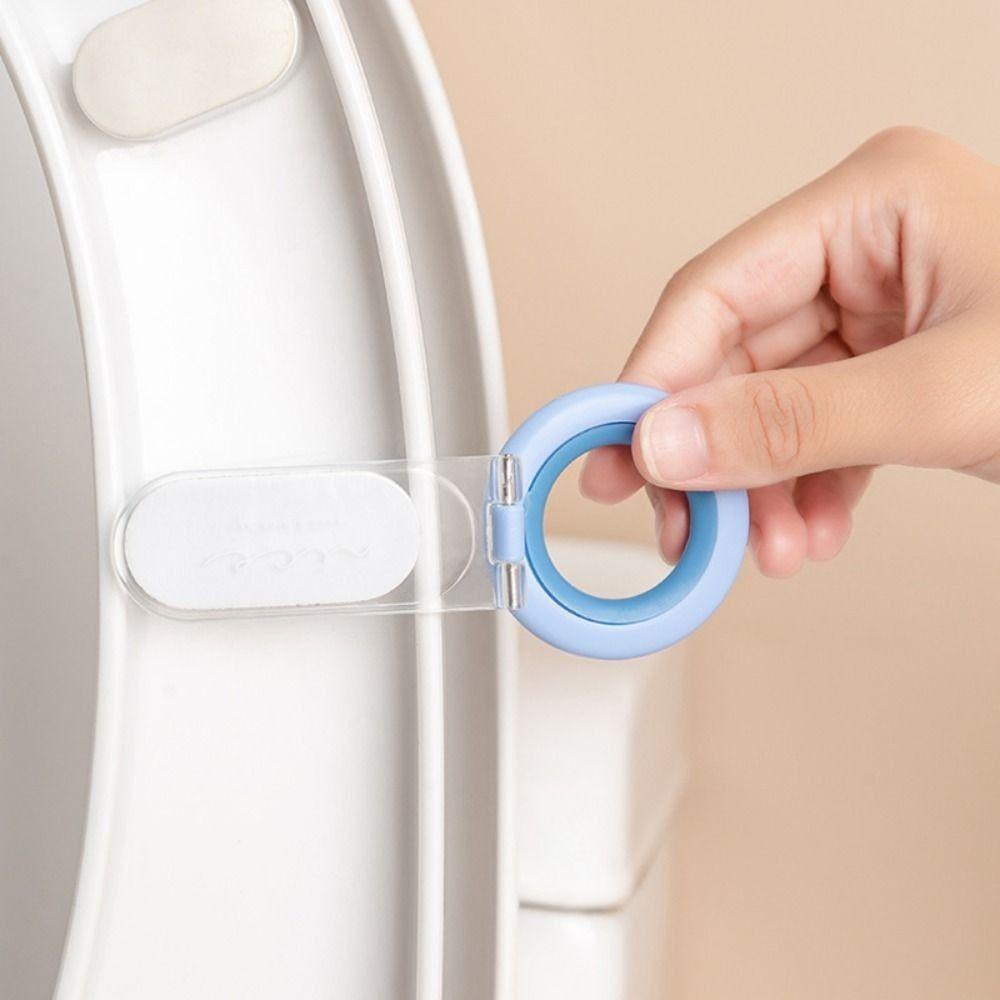 Rebuy Toilet Seat Handle Portable Sanitary Lifter Aksesoris Toilet Alat Pembersih Cincin Tarik