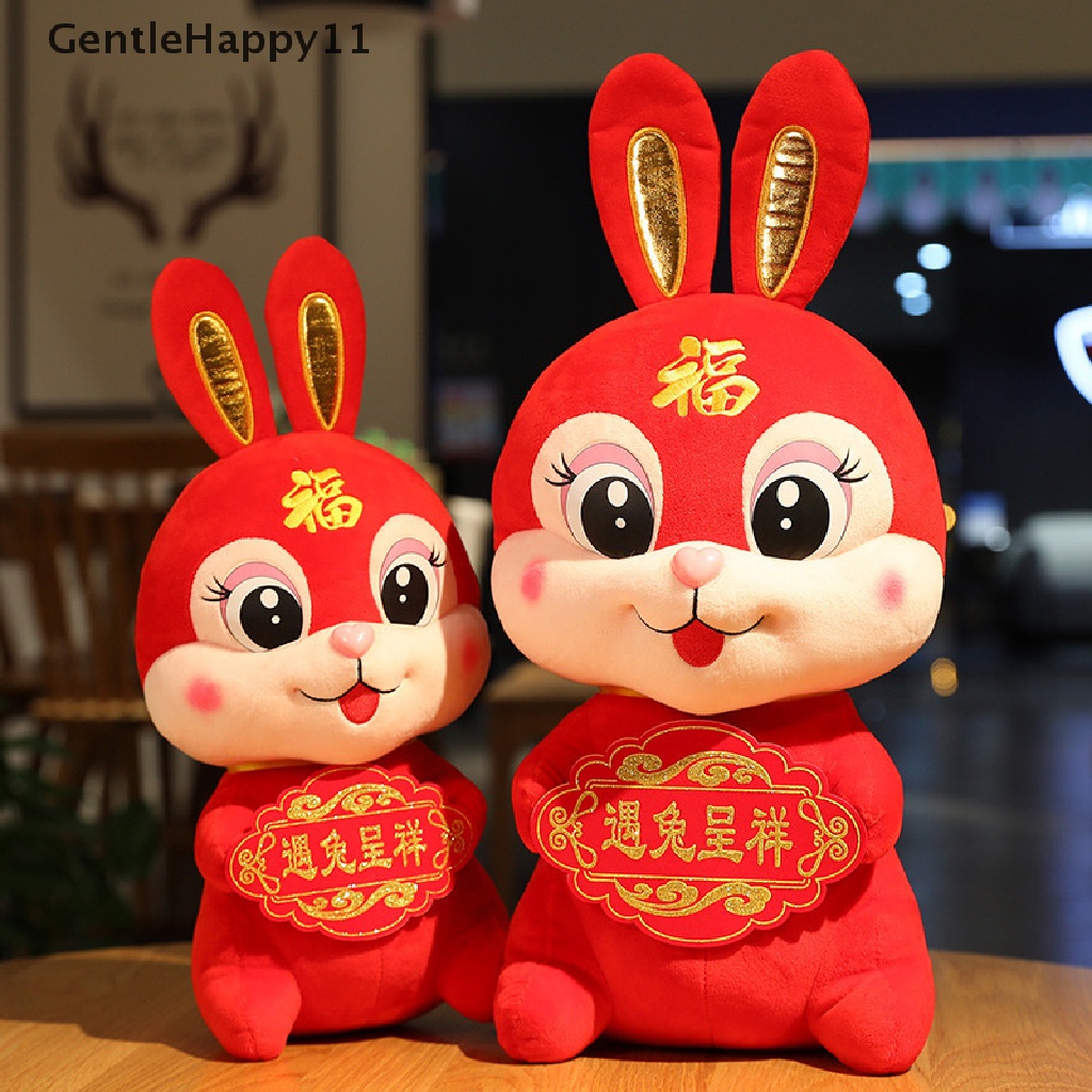 Gentlehappy Chinese Zodiac Fortuna Rabbit Tahun Baru Tang Suit Kelinci Home Decor Boneka Mainan id