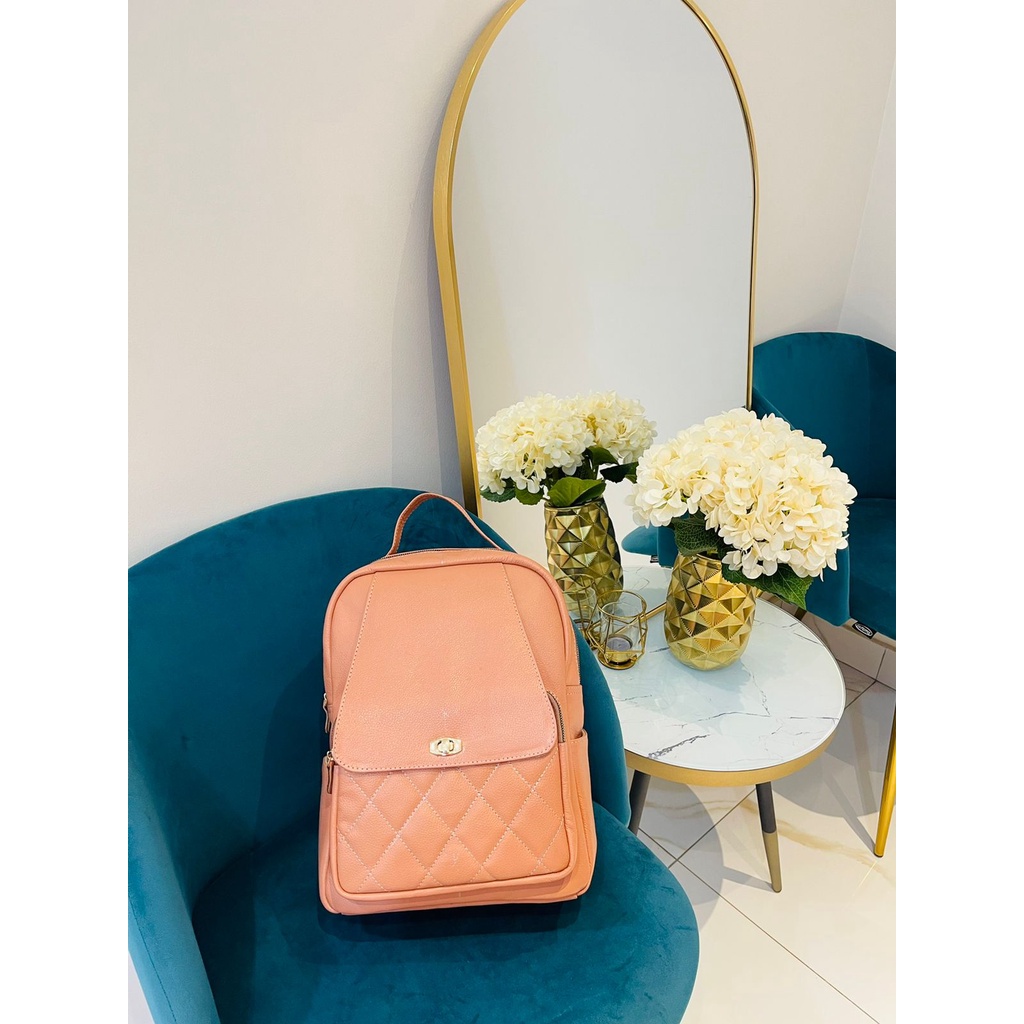 TAS KULIT WANITA MODEL RANSEL KETUPAT KUNCI - TOKO SYAGITA KULIT ASLI GARUT