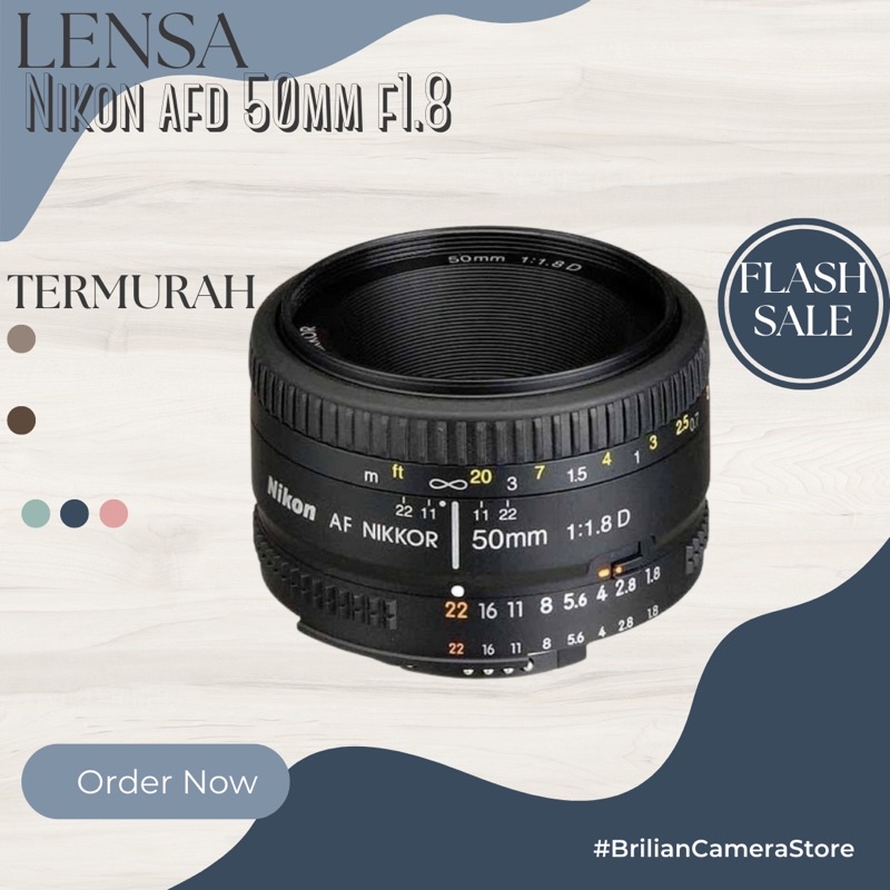 Lensa Fix NIKON afd 50mm f1.8 BOKEH