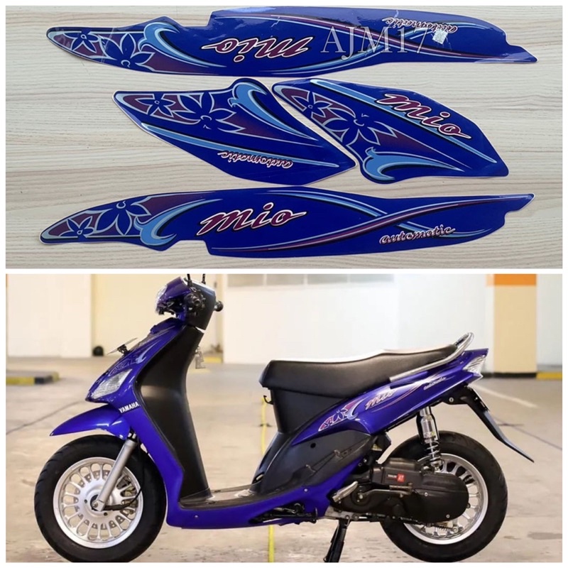 STIKER STRIPING MIO SPORTY 2004 BIRU