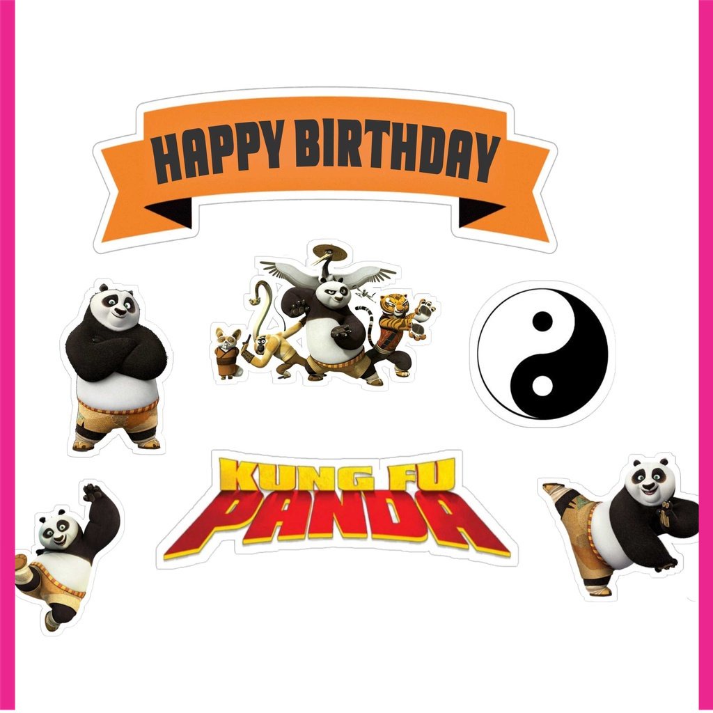 

BIGBAG TOPPER CAKE ULANG TAHUN / HIASAN KUE CUSTOM KUNGFU PANDA