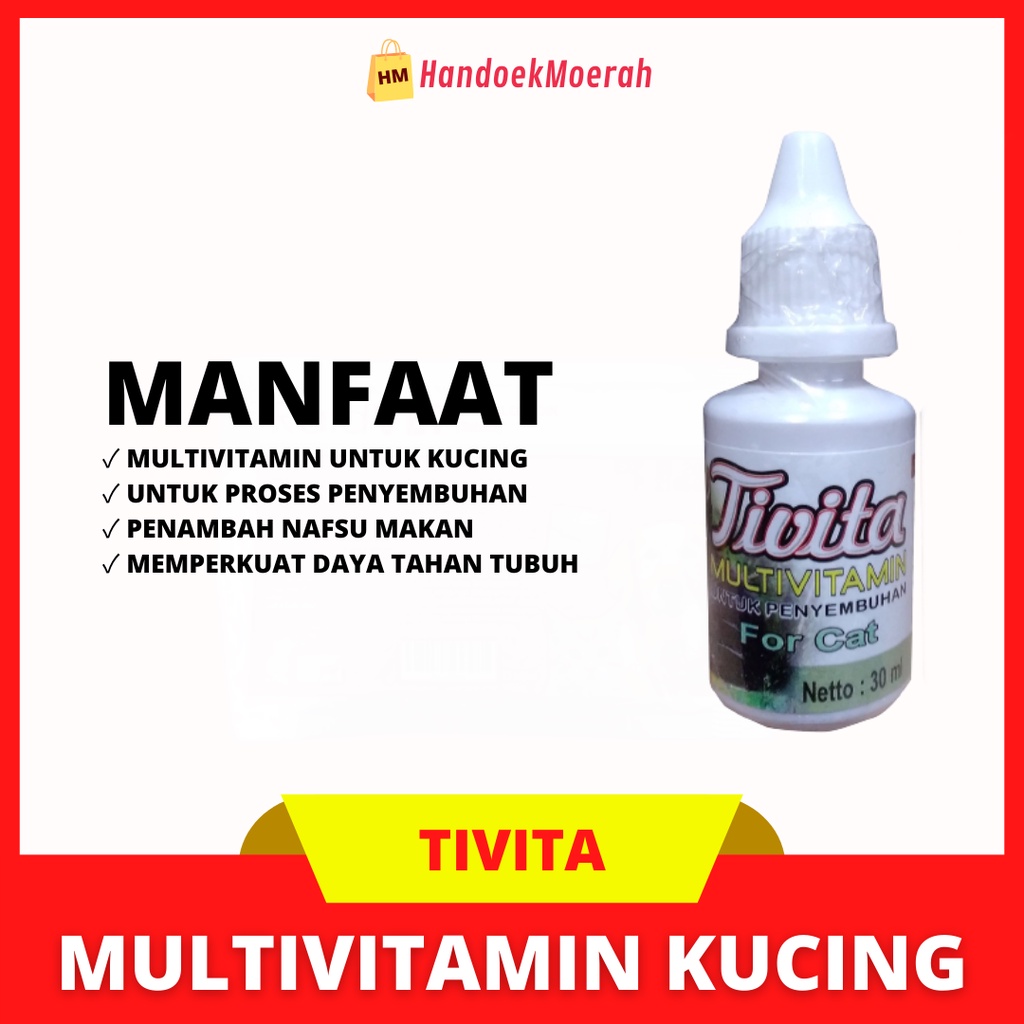 Tivita 30ml / Multivitamin Kucing untuk Meningkatkan Nafsu Makan / Daya Tahan dan Proses Penyembuhan