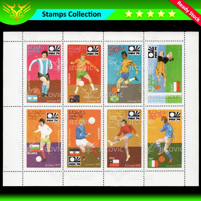 

Oman World Match 74, Prangko Sheets